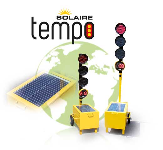 Panneau de signalisation routière à LED - TTS - solaire